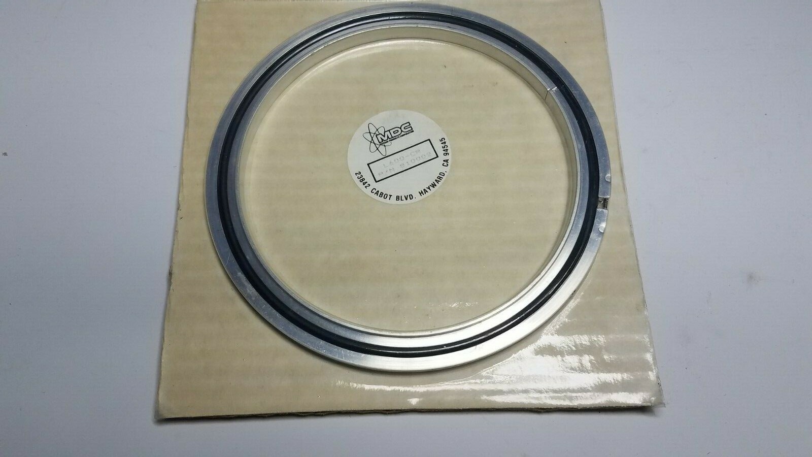 MDC 810002 ALUMINUM VACUUM FLANGE CENTERING RING L600-CR NIB