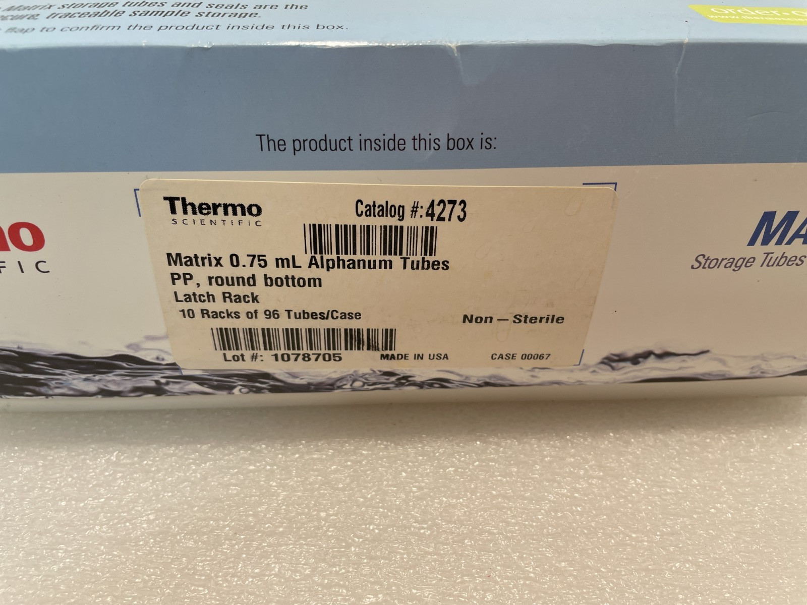 Thermo 4273 Matrix 0.75mL Alphanumeric