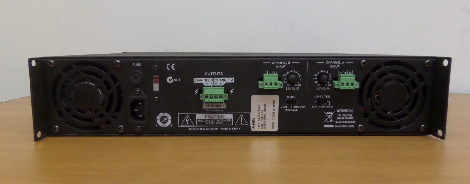EV PA2450L 2×450 W PROFESSIONAL AMPLIFIER