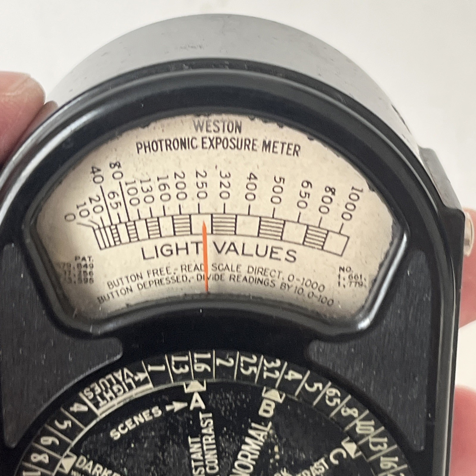 PHOTOGRAPHY LIGHT METER WESTON ANTIQUE OPTICS Untested For Parts