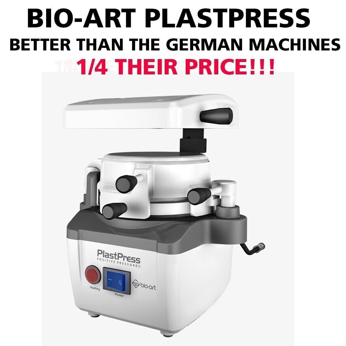 BIOART PlastPress Dental Vaccum Forming Molding Machine Made Brazil 110v