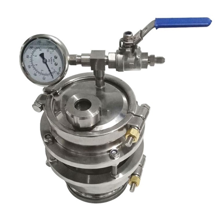 SS304 4″ Diamond Miner Closed Loop Extractor Splatter Platter Dual Sight Glass f