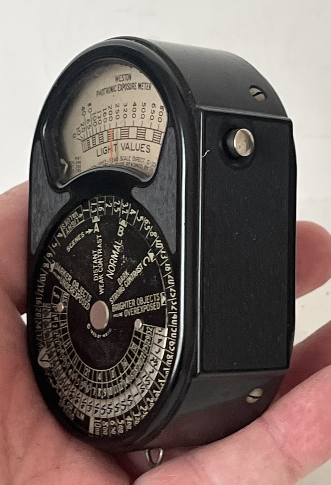 PHOTOGRAPHY LIGHT METER WESTON ANTIQUE OPTICS Untested For Parts