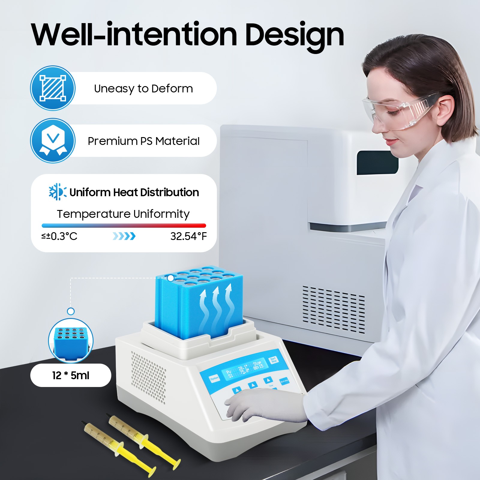 PRP PPP Gel Heating Machine 12*5ml Gel Maker Heater Plasma Bio-Filler Gel Making