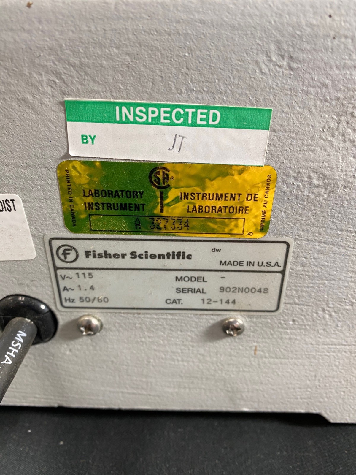 FISHER SCIENTIFIC 115V Melting Point Apparatus w/o Thermometer 12-144