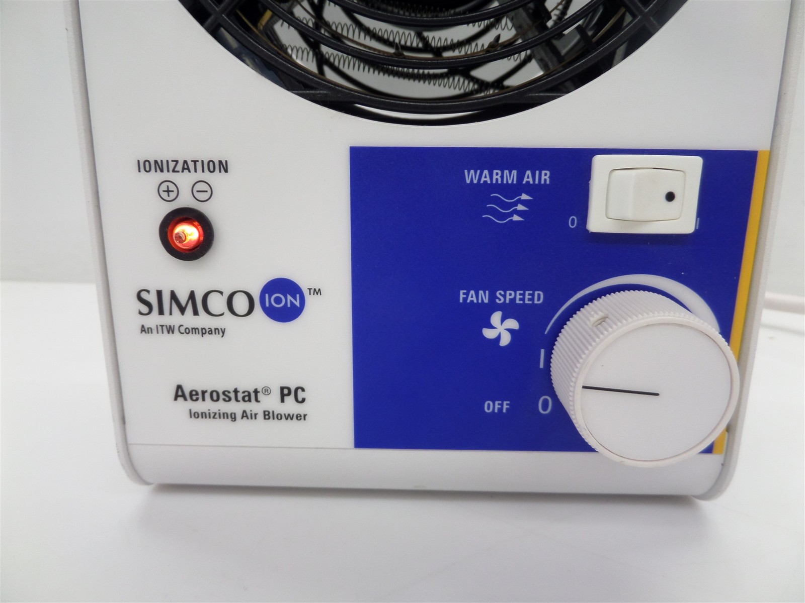 Simco Aerostat PC 4003367 Single-Fan Benchtop Ionizing Blower w/ Warm Air Switch