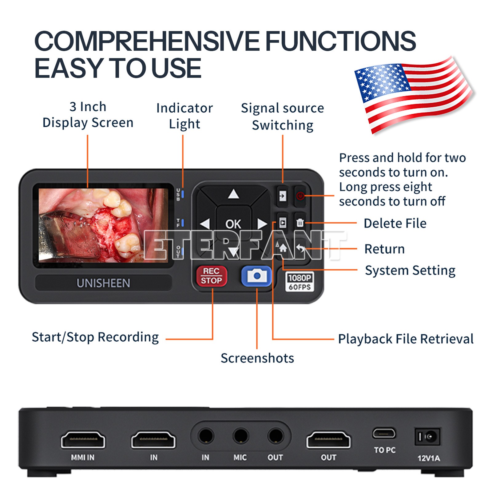 Portable Medical Surgical Recorder for Laparoscopy and Endoscopy Capture