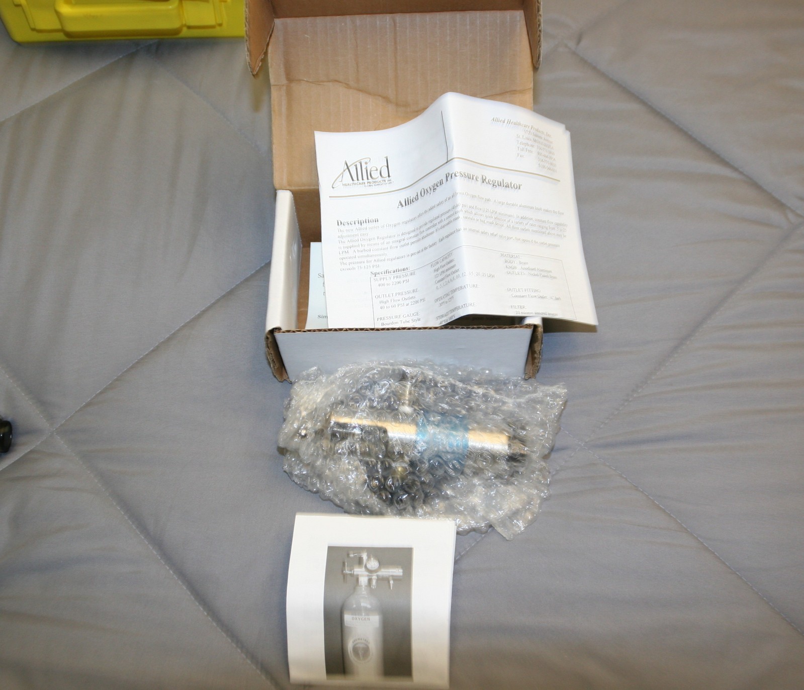 Allied Healthcare Products Oxygen regulator 32-29-2550-STL 0-25