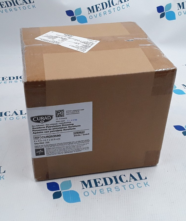 Curad Xeroform Petrolatum Dressing 5×9 in REF CUR253590 QTY 200