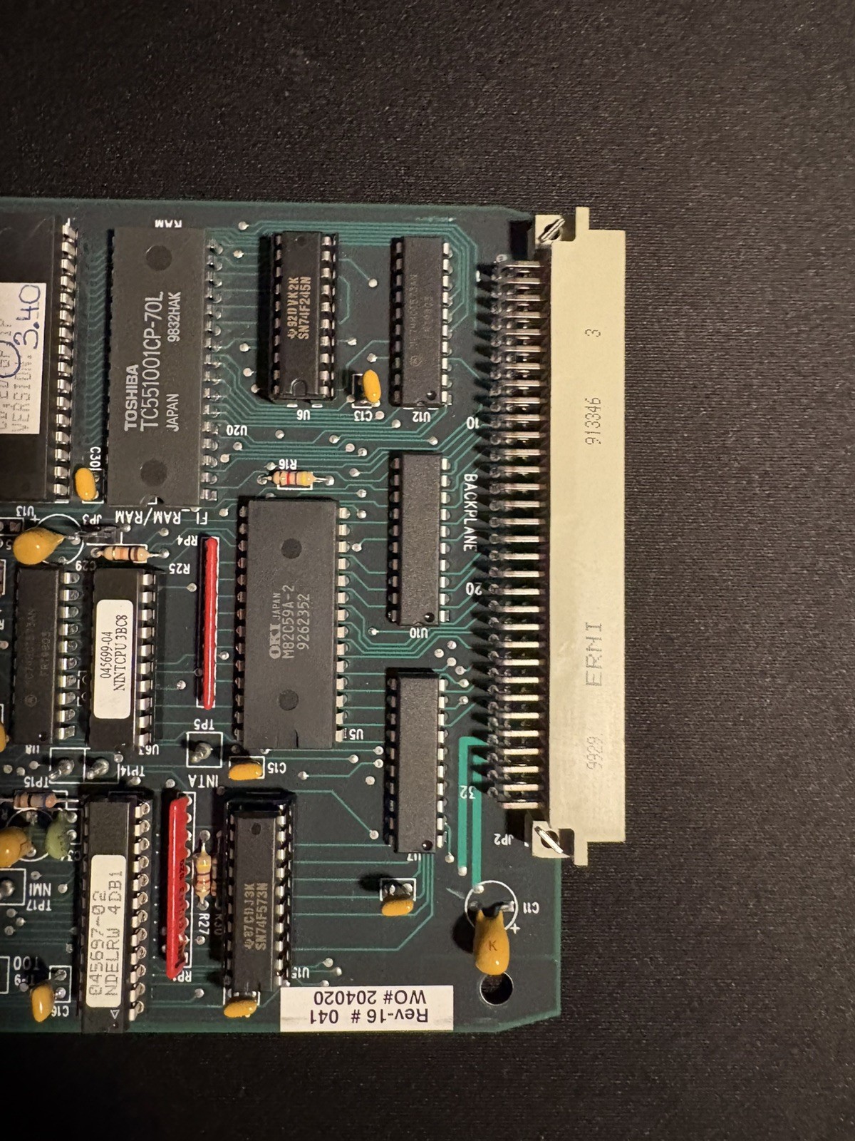 Dionex DX500-CPU 048716 Board w/ DX5-RLY 045581 DP50 SEE DESCRIPTION