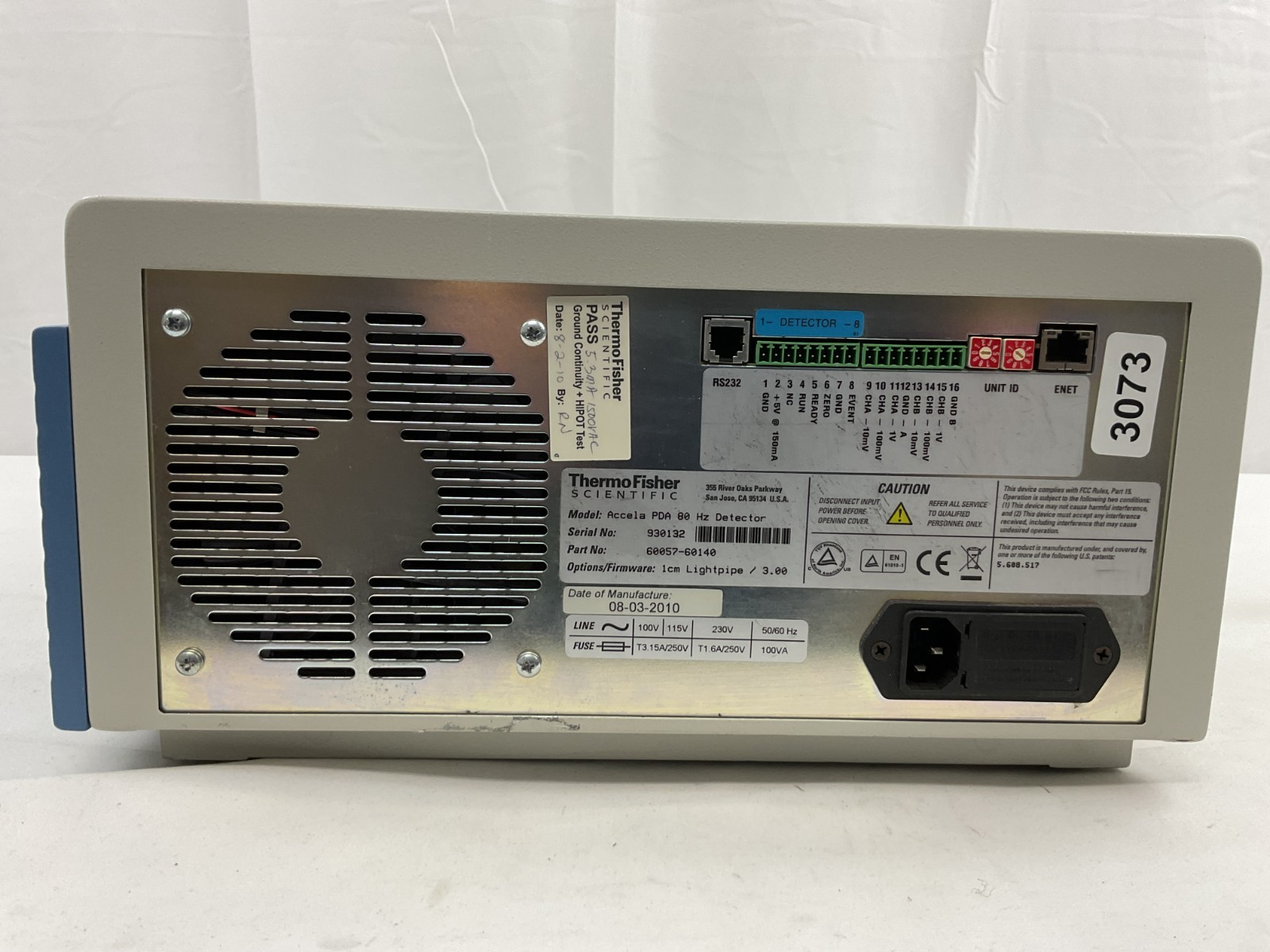 Thermo Fisher Scientific Accela PDA 80 Hz HPLC Detector PN 60057‑60141