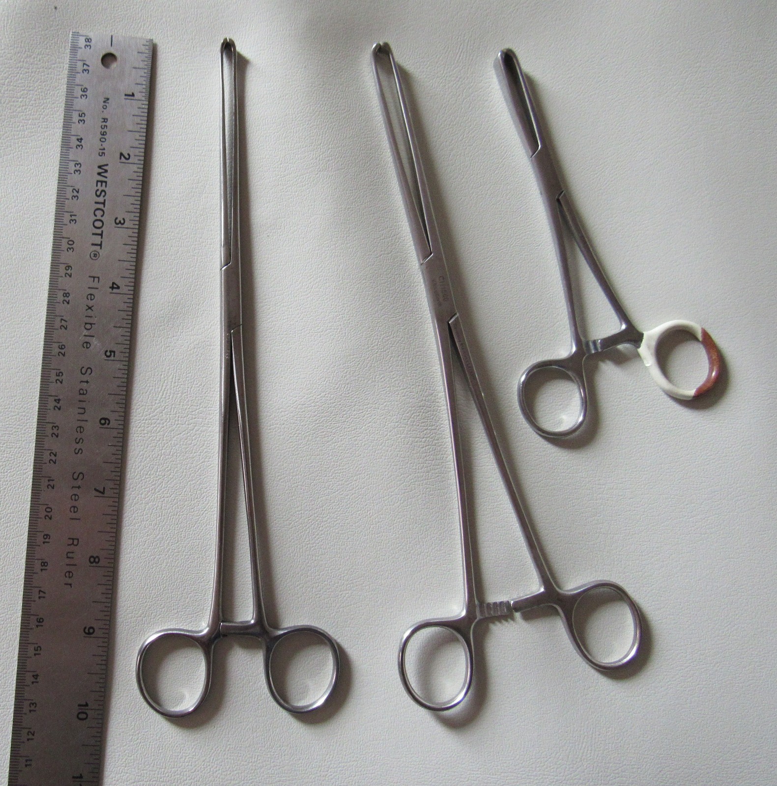 Lot of 3 V. Mueller SU-4060, SU-CH-1560 & Miltex Allis Forceps Stainless Germany