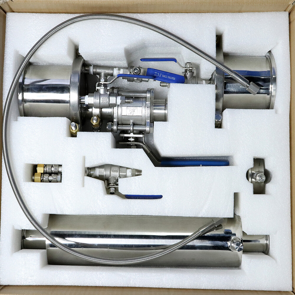 0.25LB Mini Stainless Steel Jacketed Closed Loop Extractor with Collection Tank