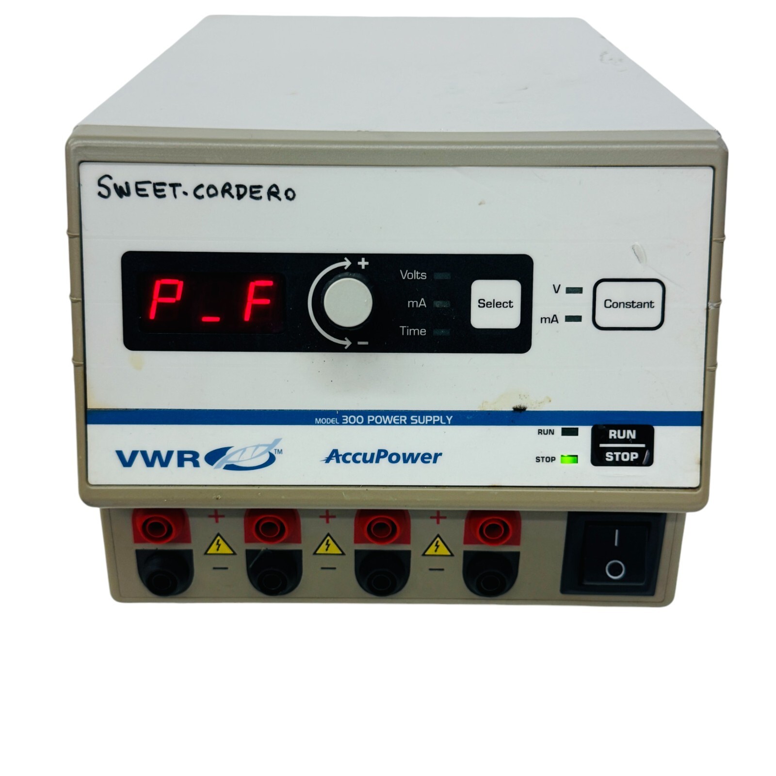 VWR AccuPower 300 Power Supply Made in USA, Tested