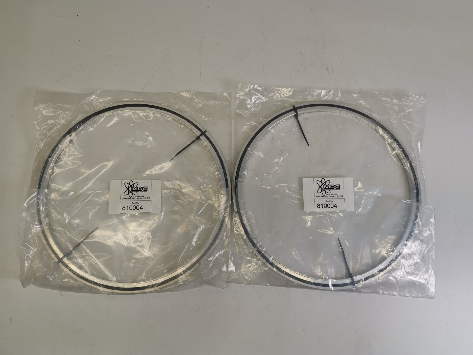 MDC 810004 CENTERING RING DN250 AL/Black 2pcs