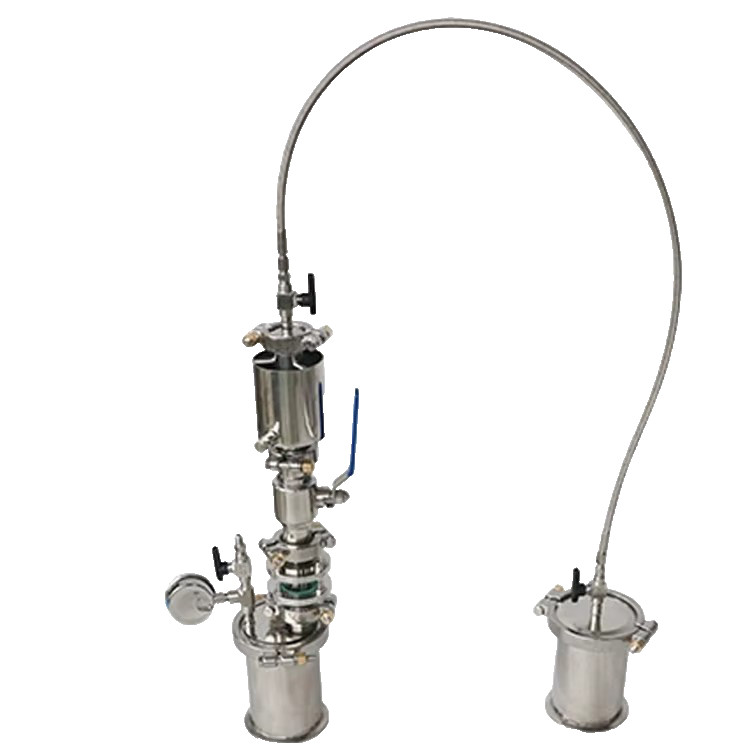 45g Mini Closed Loop Extractor With Ball Valve and Sight Glasses