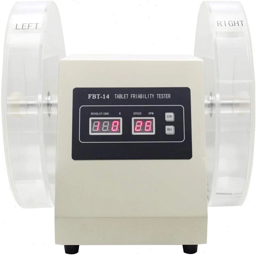 Friability Tester with Rotation Count (10～900)r Rotation Speed 25rpm for Tablets