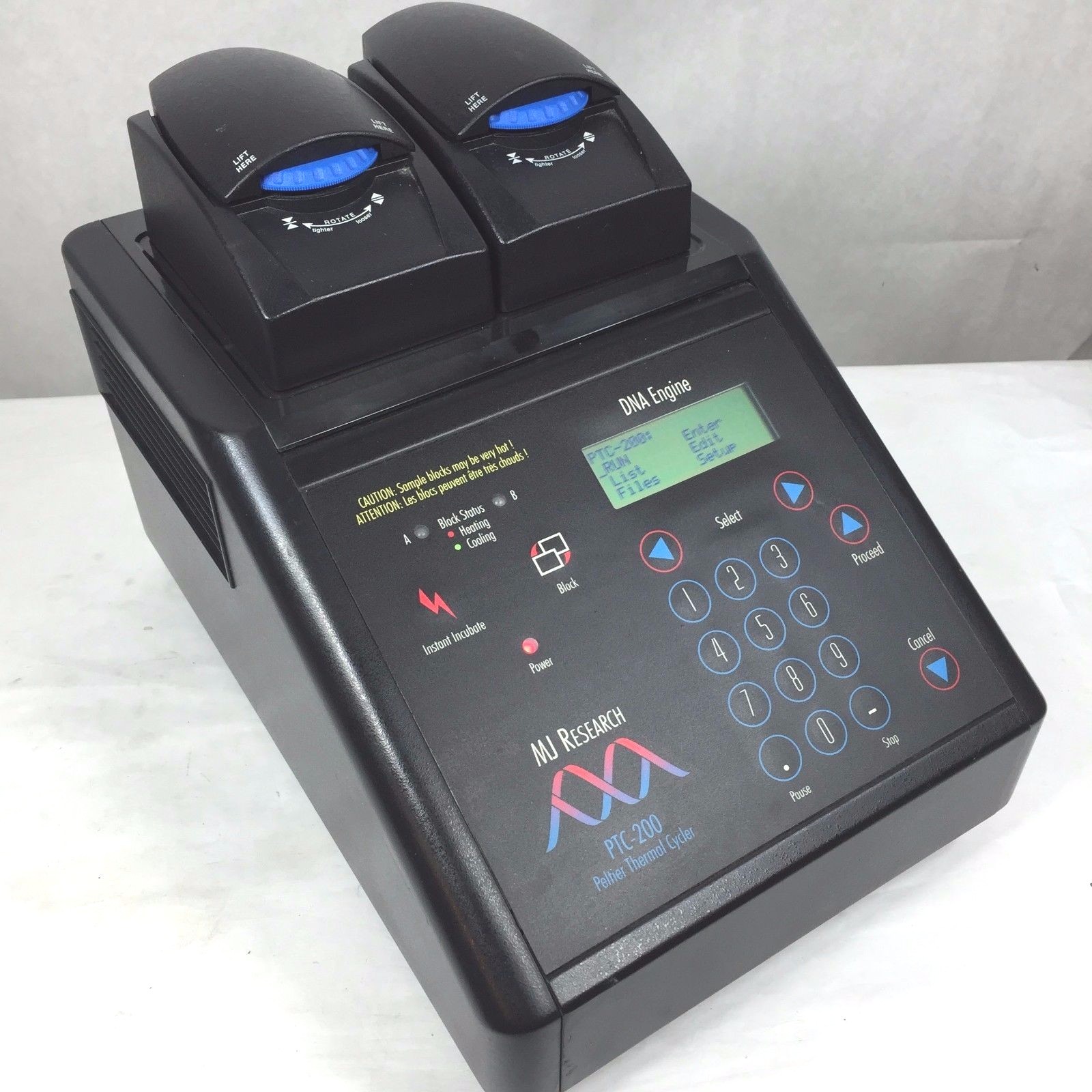MJ Research PTC-200 PCR DNA Engine Thermal Cycler w/ Dual 30-Well Alpha Block