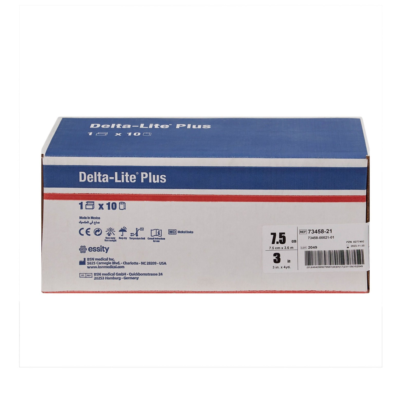 Delta-Lite Plus Cast Tape 3 Inch X 12 Foot Blue 7345821 10 Ct