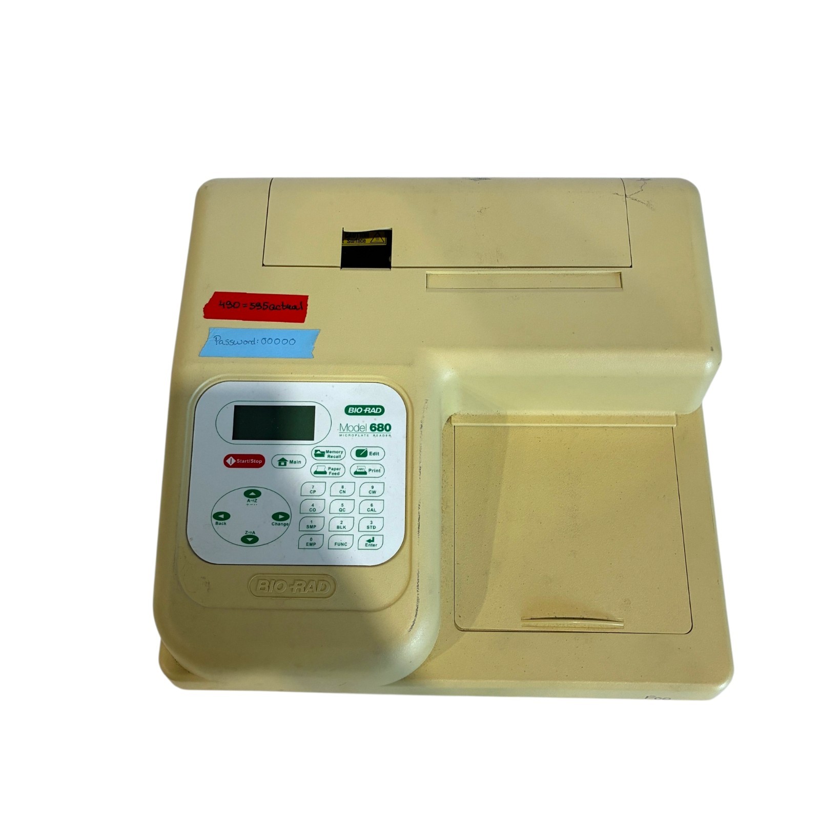 Bio-Rad Model 680 Microplate Reader 100-240V Benchtop Lab Reader Tested