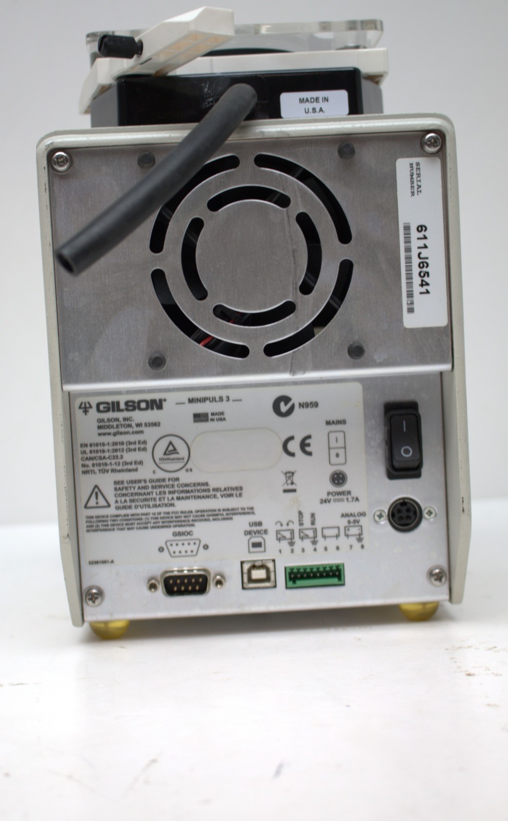 Gilson MINIPULS 3 Peristaltic Pump Lab Liquid Handling Drive Unit | UNTESTED