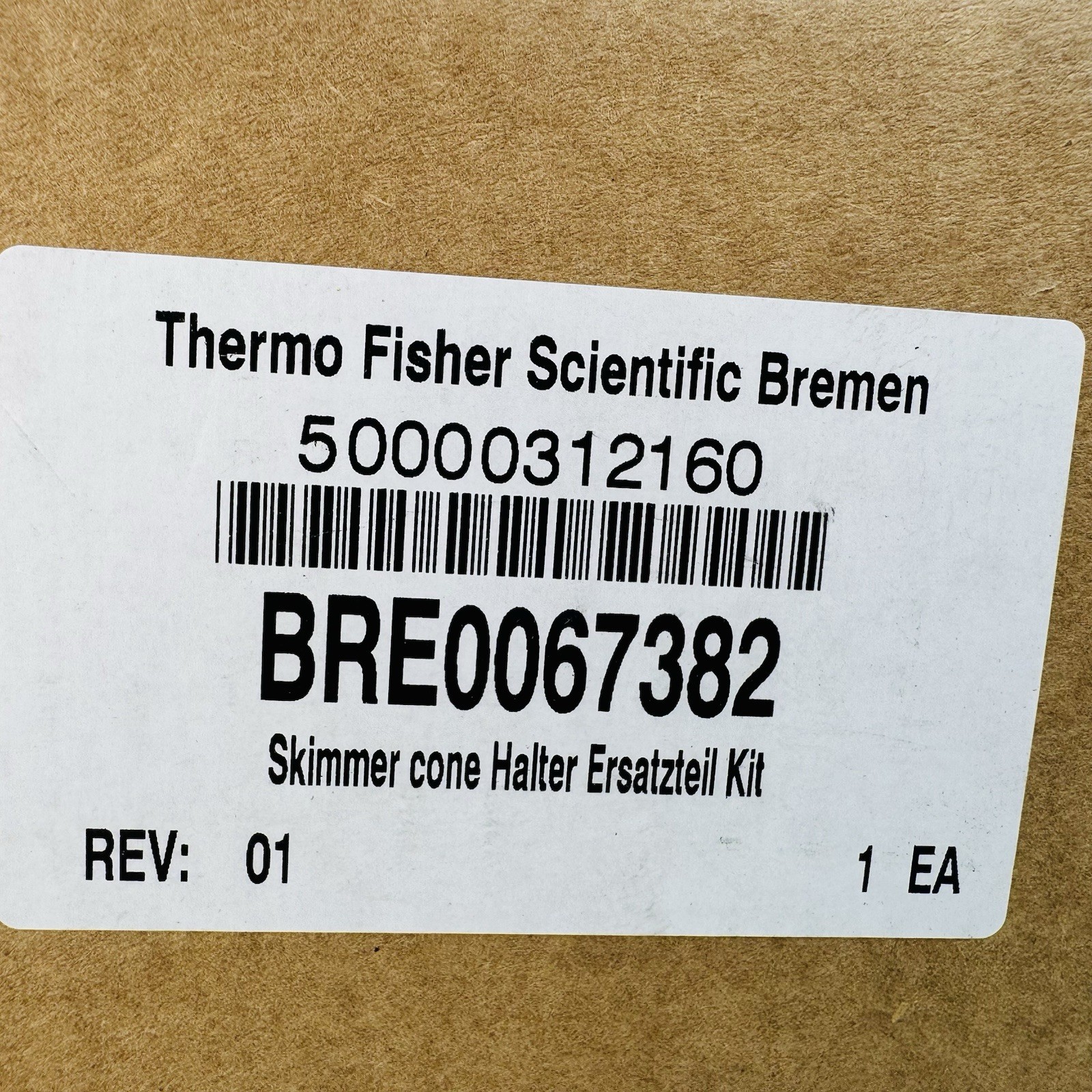 Thermo Fisher Scientific Bremen BRE0067382 Skimmer Cone Halter Ersatzteil Kit