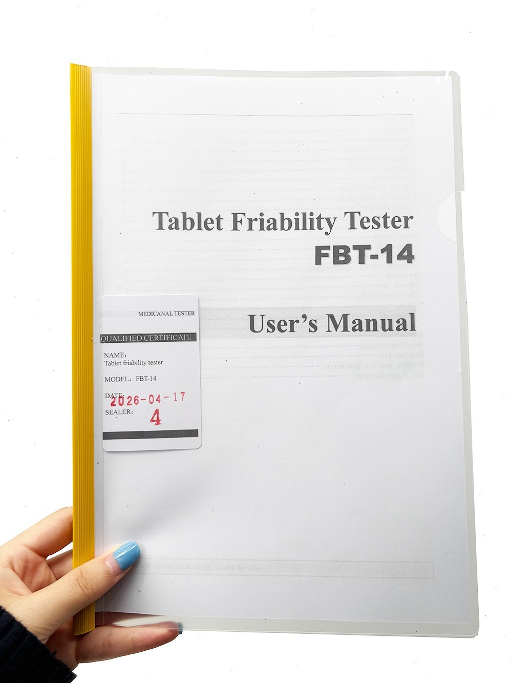 Friability Tester with Rotation Count (10～900)r Rotation Speed 25rpm for Tablets