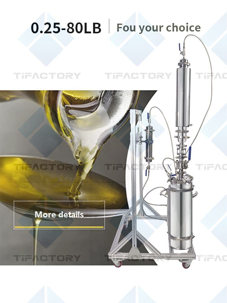 1LB/2LB Stainless Steel Vaccum Chamber for Extracting Materials from Plant Leave