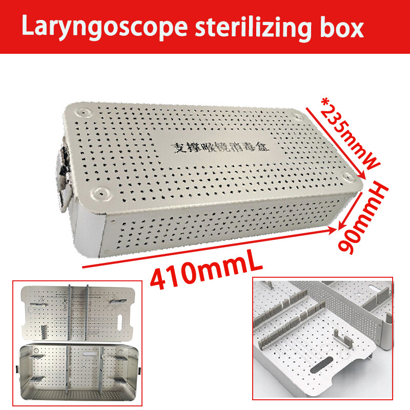 laryngoscope sterilization tray box case surgical medical instrument tray box