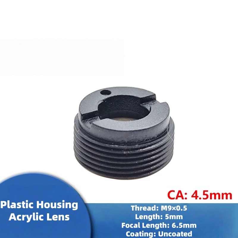 Laserland 113 M9×0.5 Uncoated Plastic Lens F6.5mm Large Aperture Focus Lens
