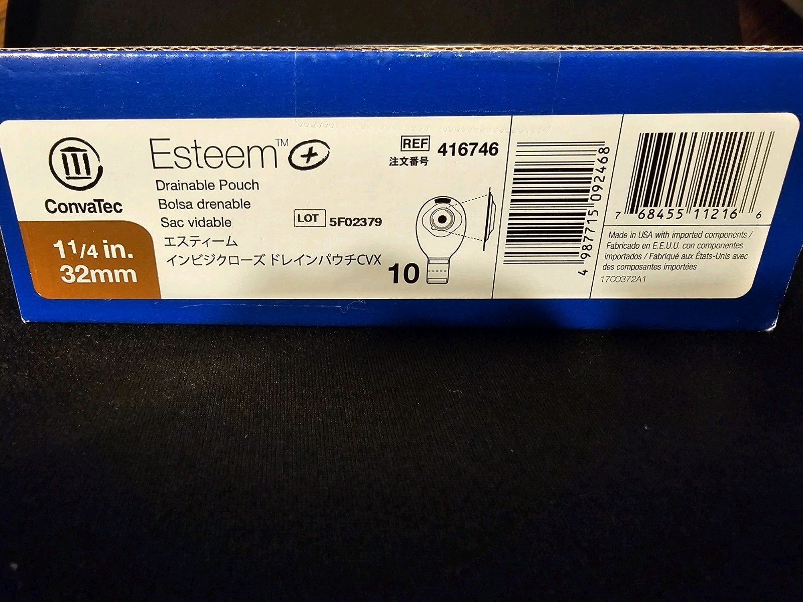READ 10 CONVATEC Esteem 416749 DRAINABLE POUCH 1 3/8″ 35mm NO BOX