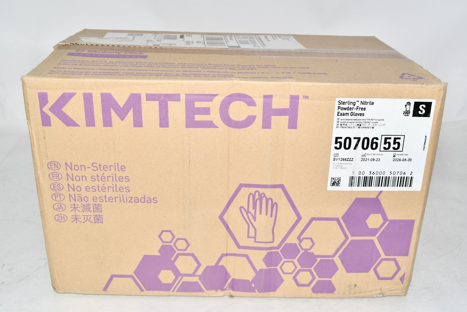 Case of 2000 NEW Kimberly Clark 50706 Nitrile Gloves, Exam Gloves, Powder-Free,