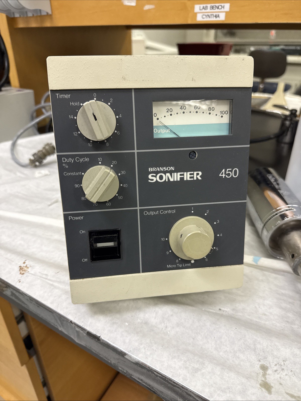 Branson Sonifier 450 Ultrasonic Cell Disruptor Horn Converter