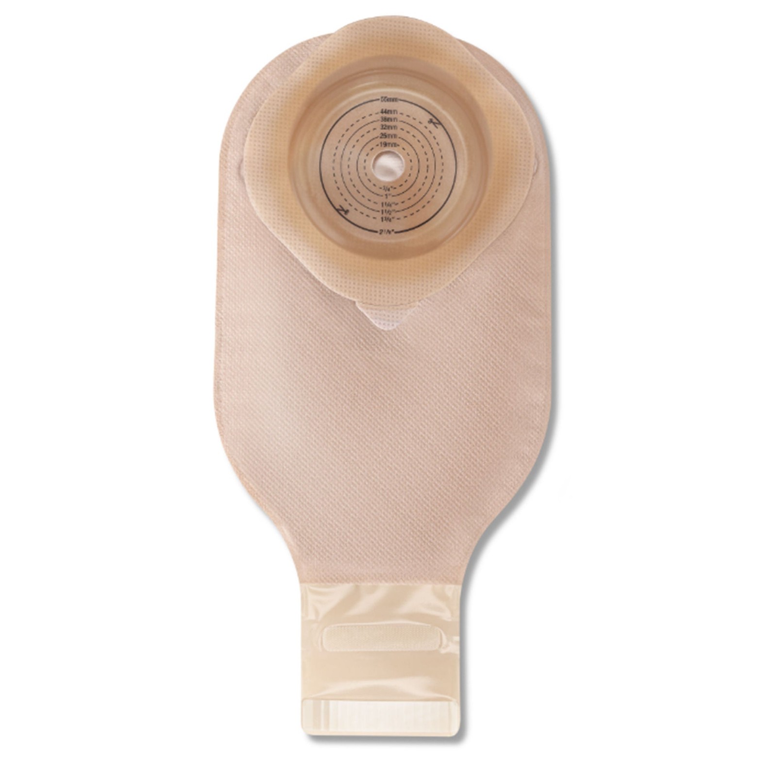 CeraPlus One-Piece Soft Convex Beige Ostomy Pouch, Cut to Fit Stomas up to 55mm
