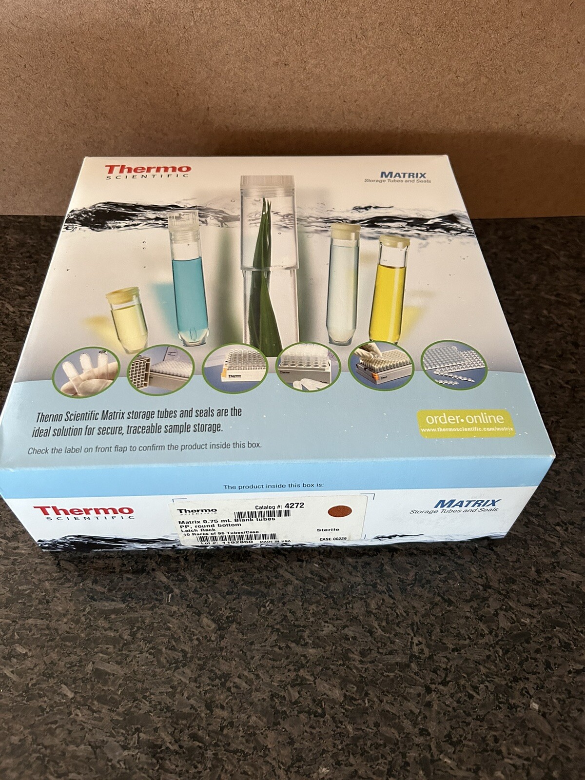 NEW Thermo Scientific 4272 Matrix Blank and Alphanumeric Storage Tubes 0.75mL
