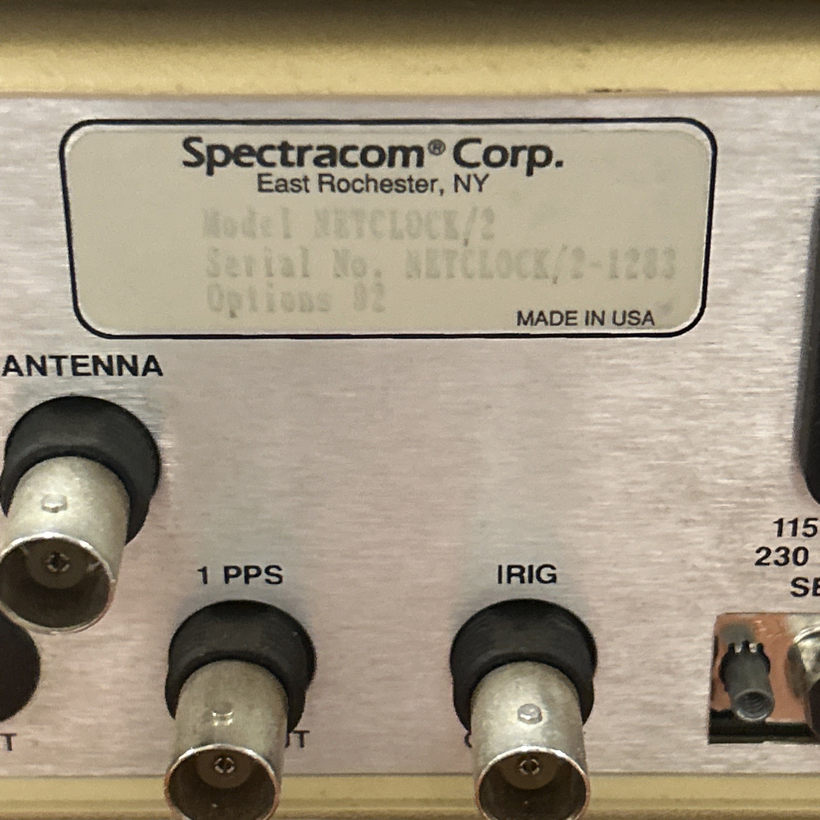 Spectracom NetClock /2 Master Clock – Set Of 2 Units Only Untested
