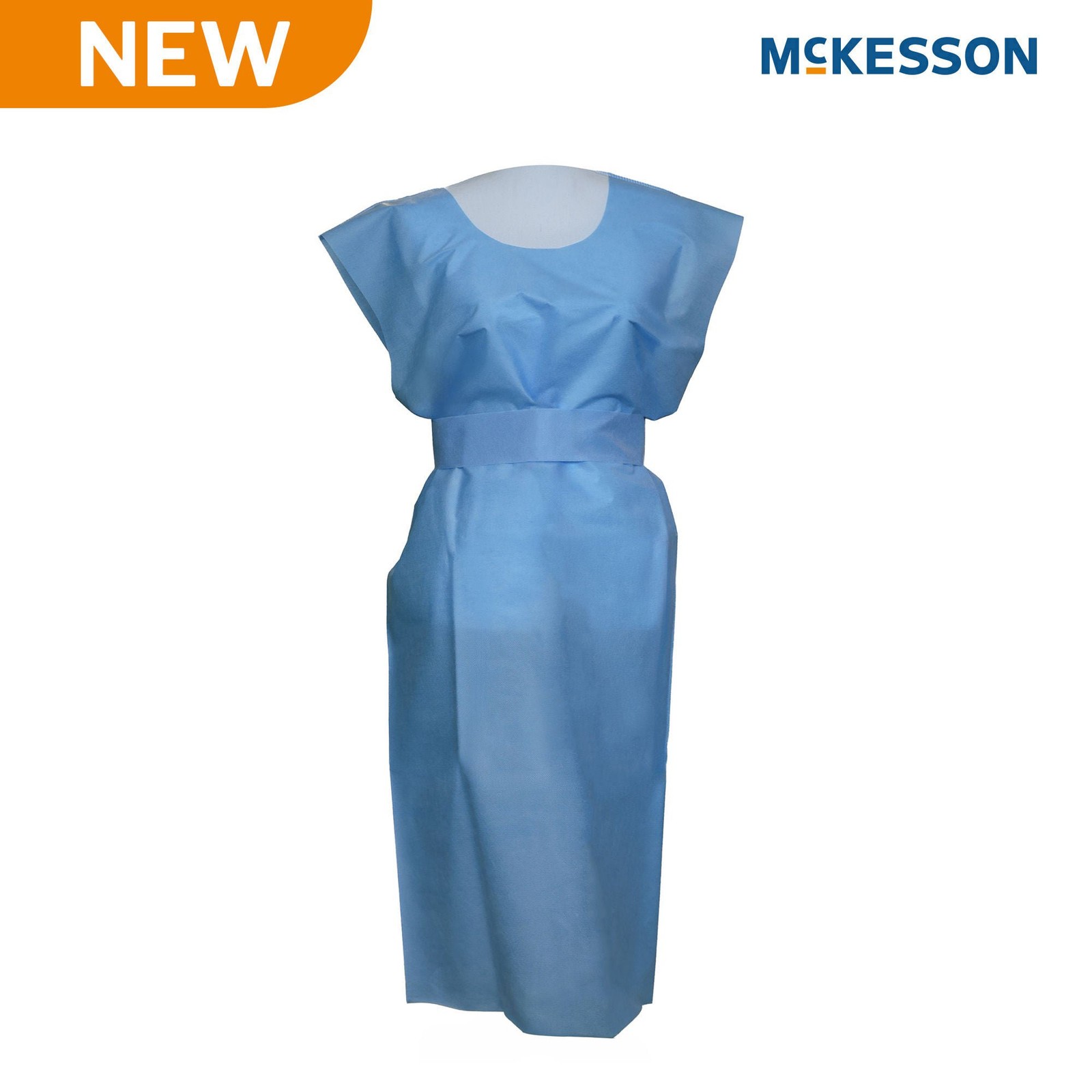 McKesson SMS Fluid Resistant Exam Gown, Extra Large (Case of 50)