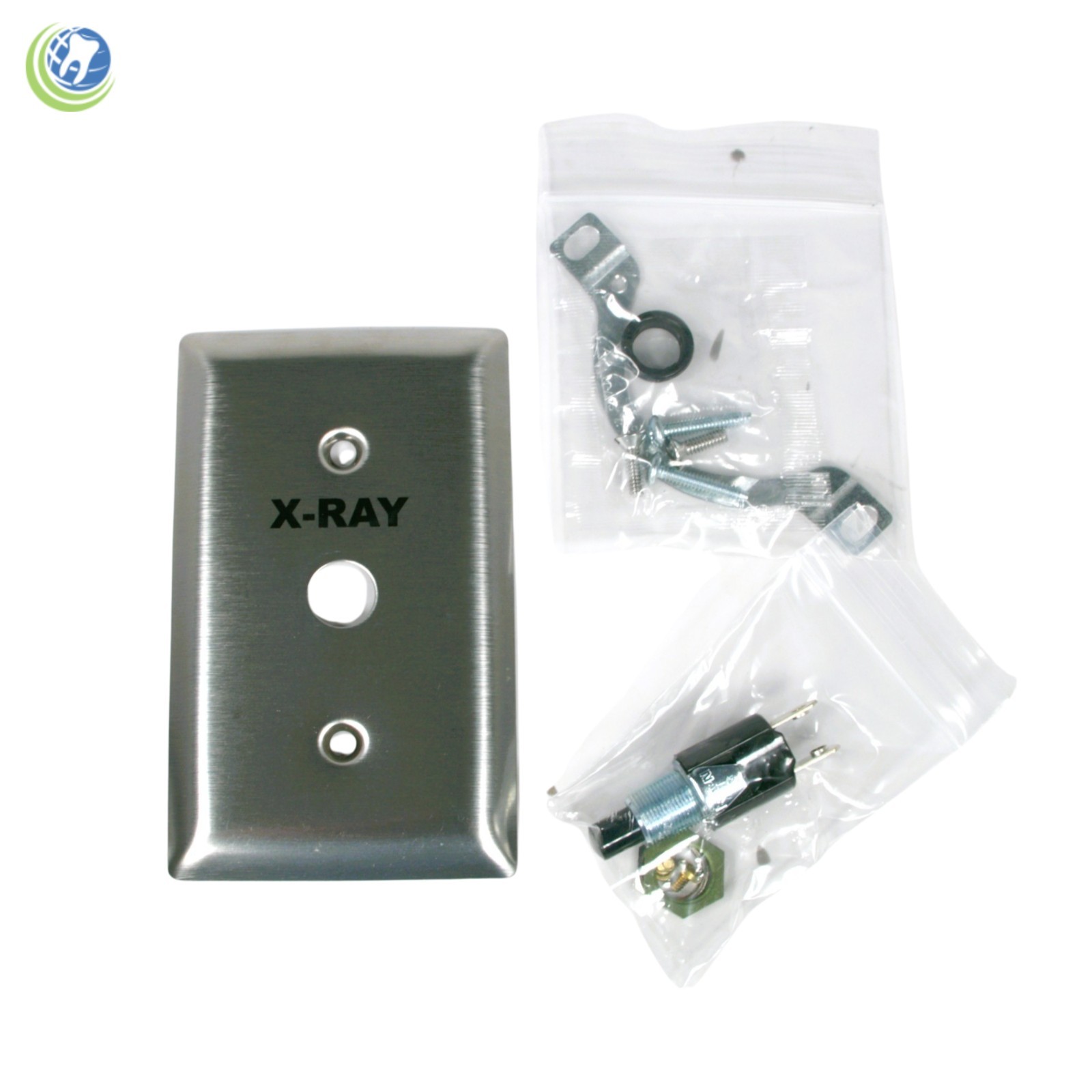 X-ray Exposure Switch Kit Xray Remote Push Button Cover Plate Stainless DCI 7116