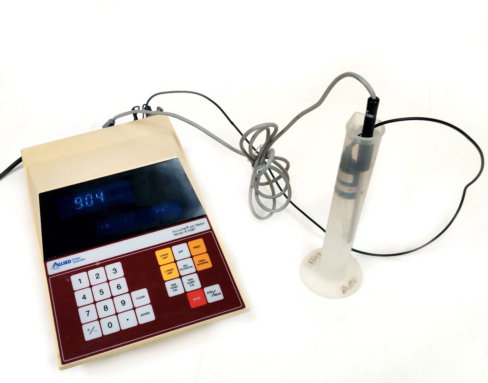 Allied Fisher Scientific 815MP Accumet pH Meter w Temperature and pH Probe