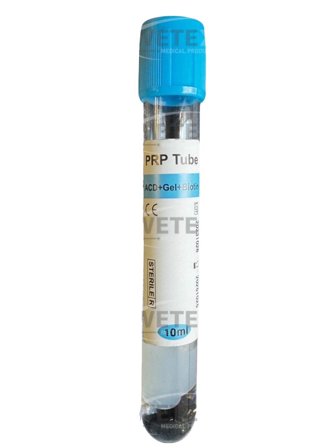 PRP Platelet-Rich Plasma 10ML Tubes ACD+Gel Separator+Biotin EXP 10/25(50 Tubes)