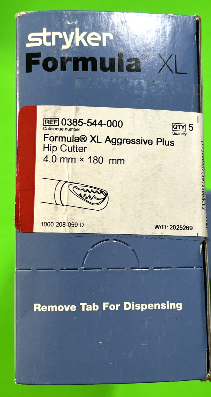 Stryker Formula Shaver Blades XL Aggressive Plus Hip Cutter Box Of 5 IN DATE