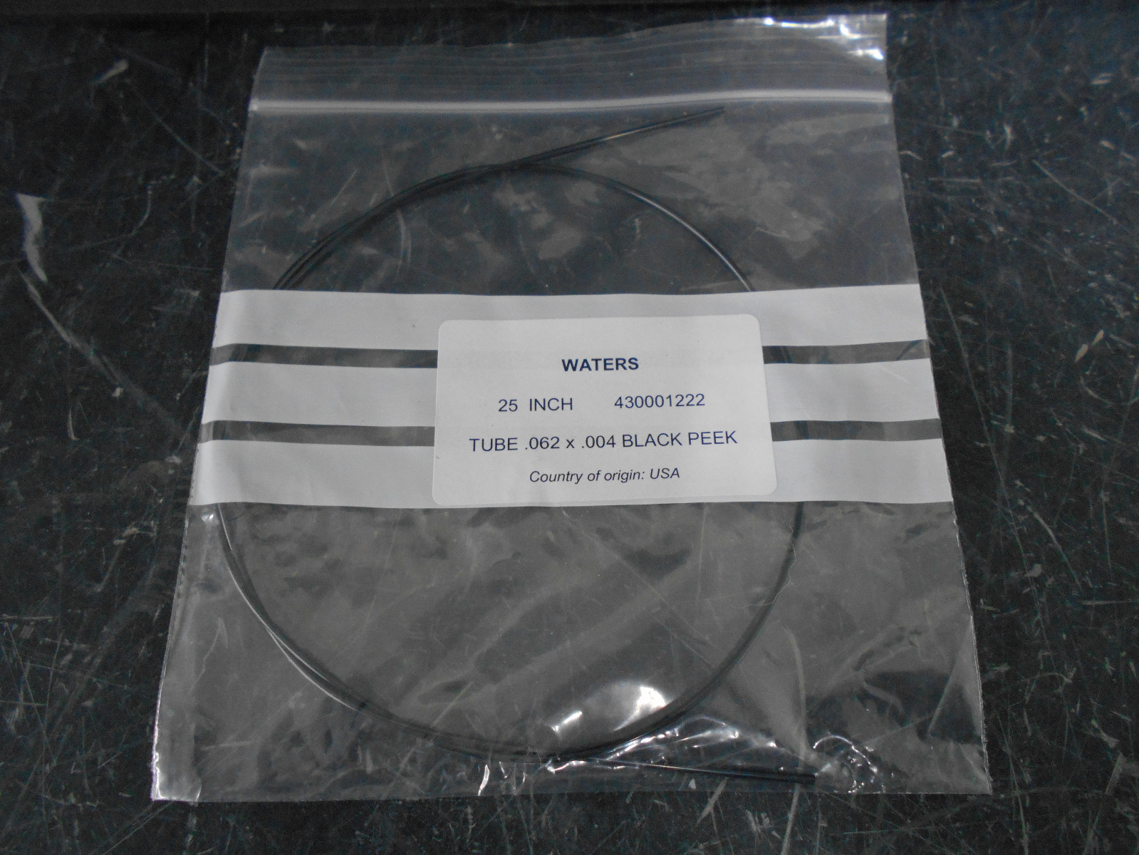 WATERS 430001222 TUBE .062 x .004 BLACK PEEK 25 INCH