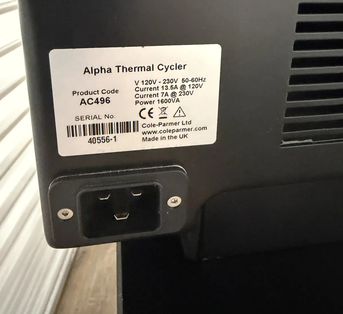 Cole Parmer PCRmax AC496 PCR Alpha Thermal Cycler