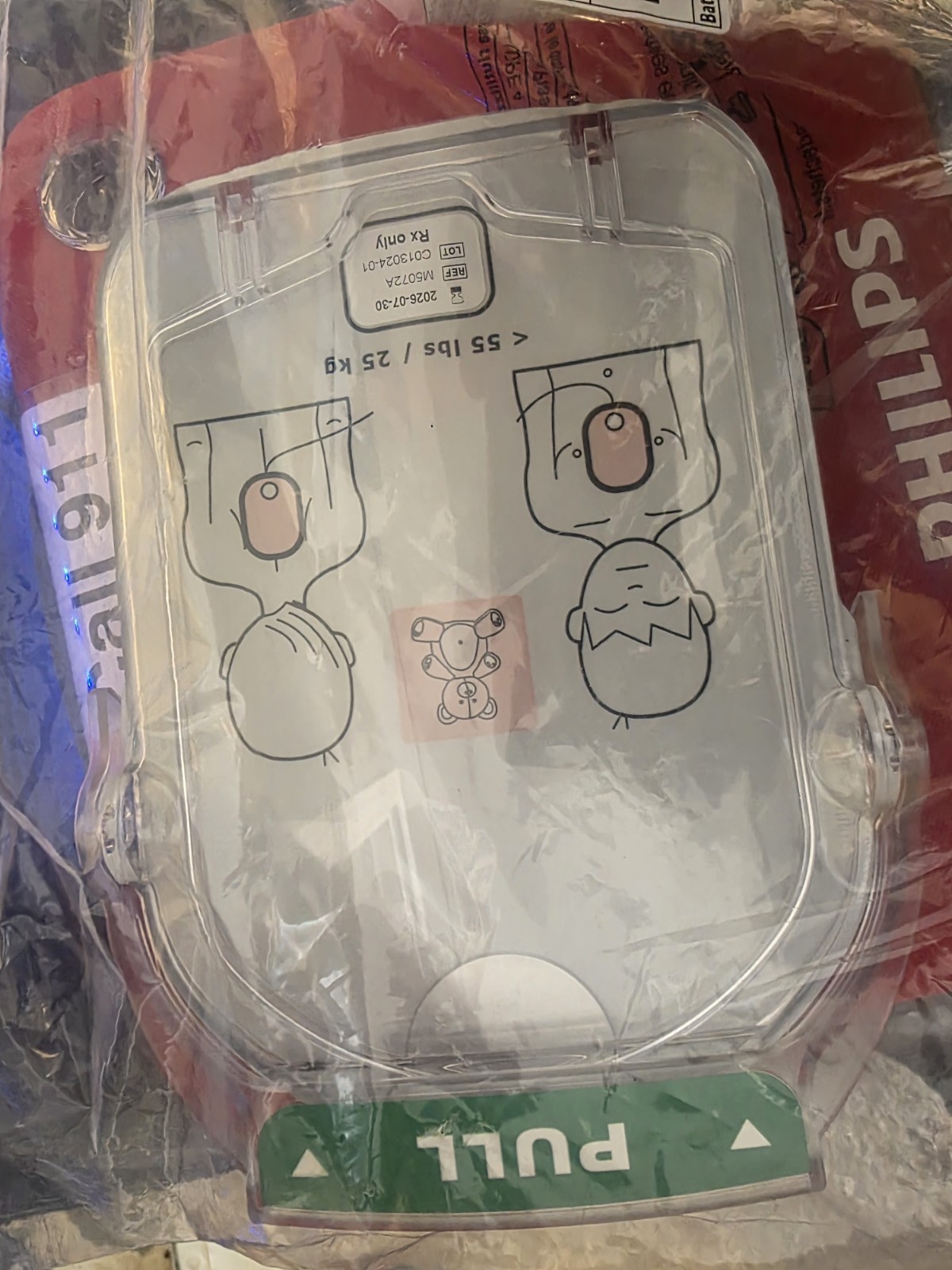 Philips M5066A HeartStart Onsite AED Defib. Kit W Manual
