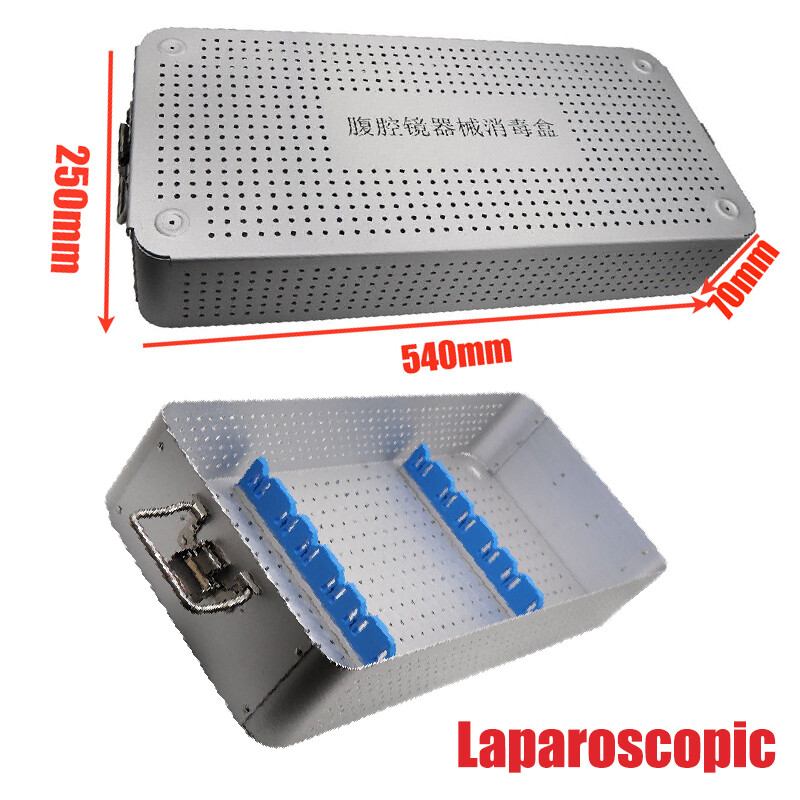 1pcs Laparoscopic Instruments Sterilization Tray Box Universal Sterilizer Case