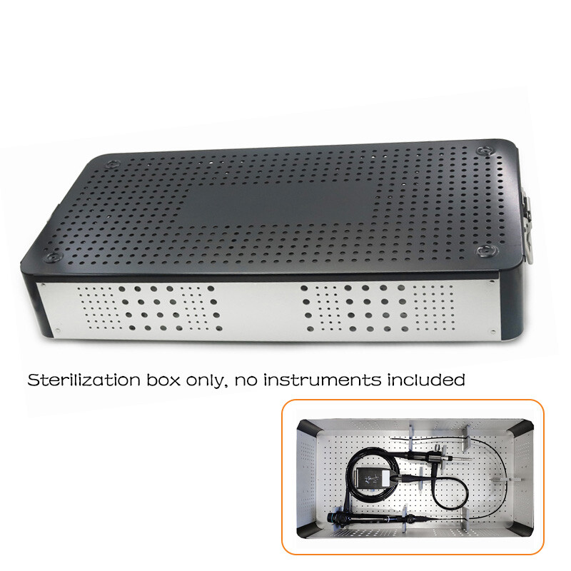 Best Aluminium Alloy Sterilization Tray Box Case For Choledochoscopy，60*30*10cm
