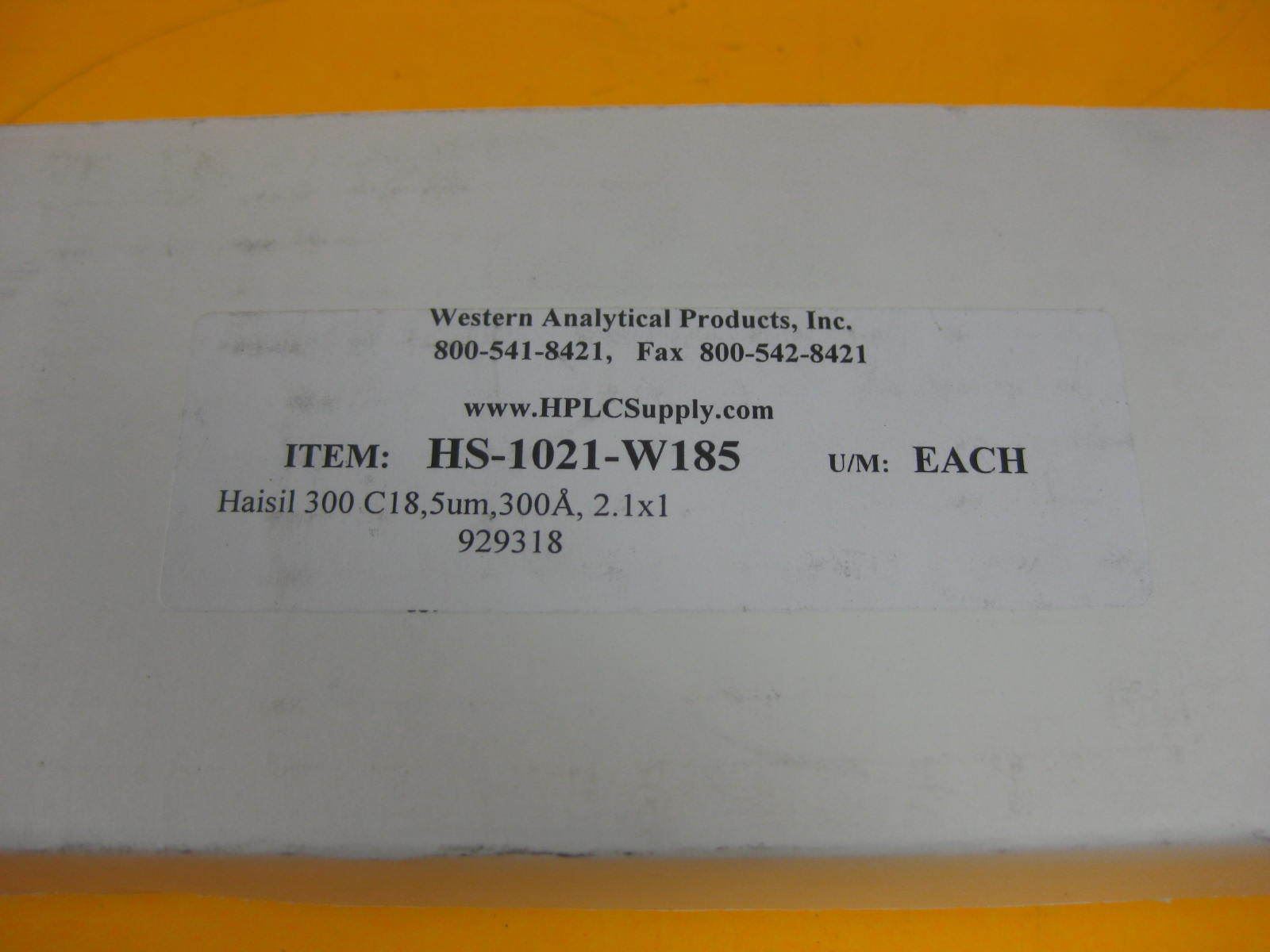 Higgins Analytical Haisil 300 C18 5µm 2.1×1 HPLC — HS-1021-W185 — New