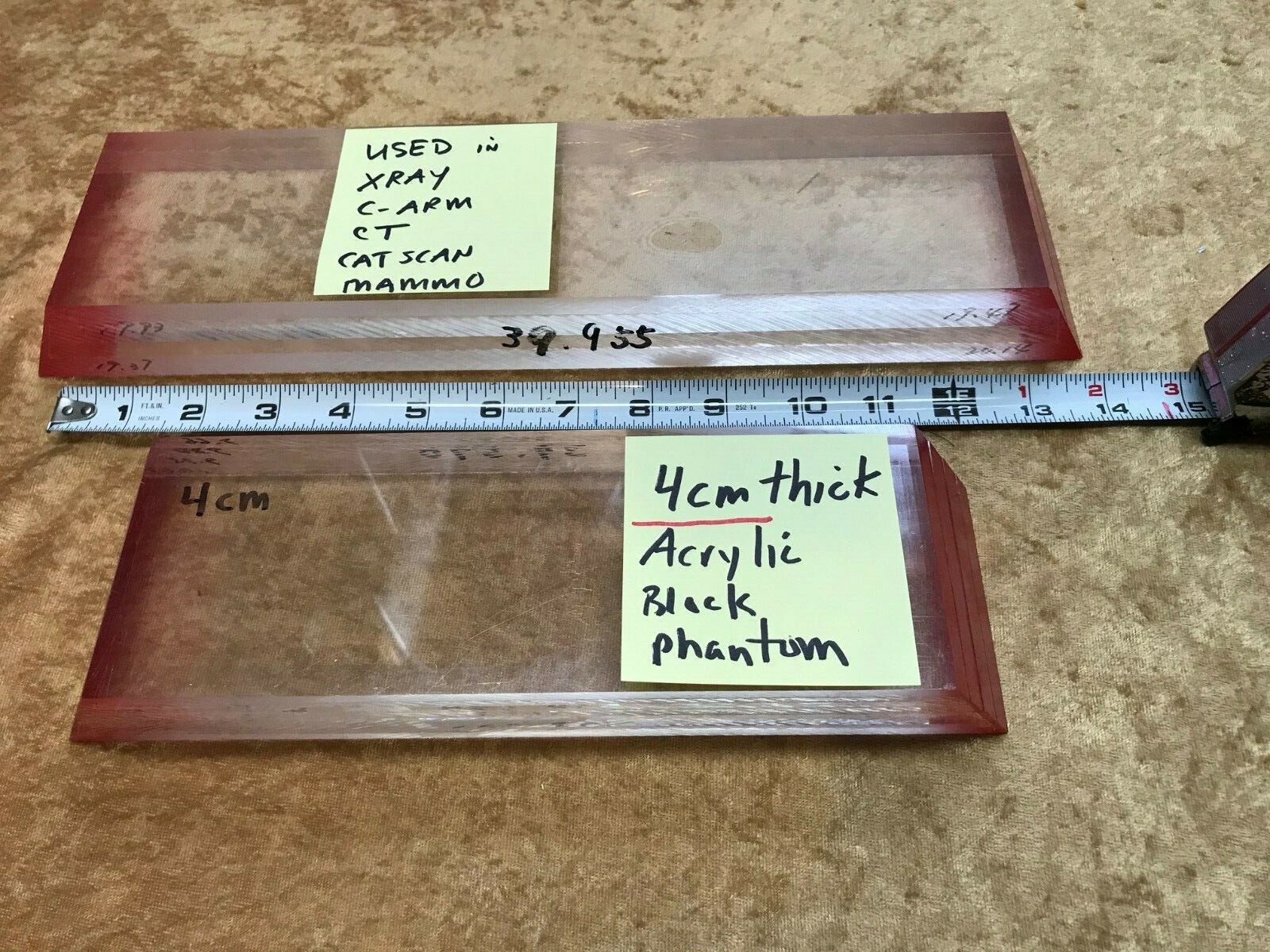 4cm Acrylic Filter RMI Nuclear associates xray test tool Phantom unfors raysafe