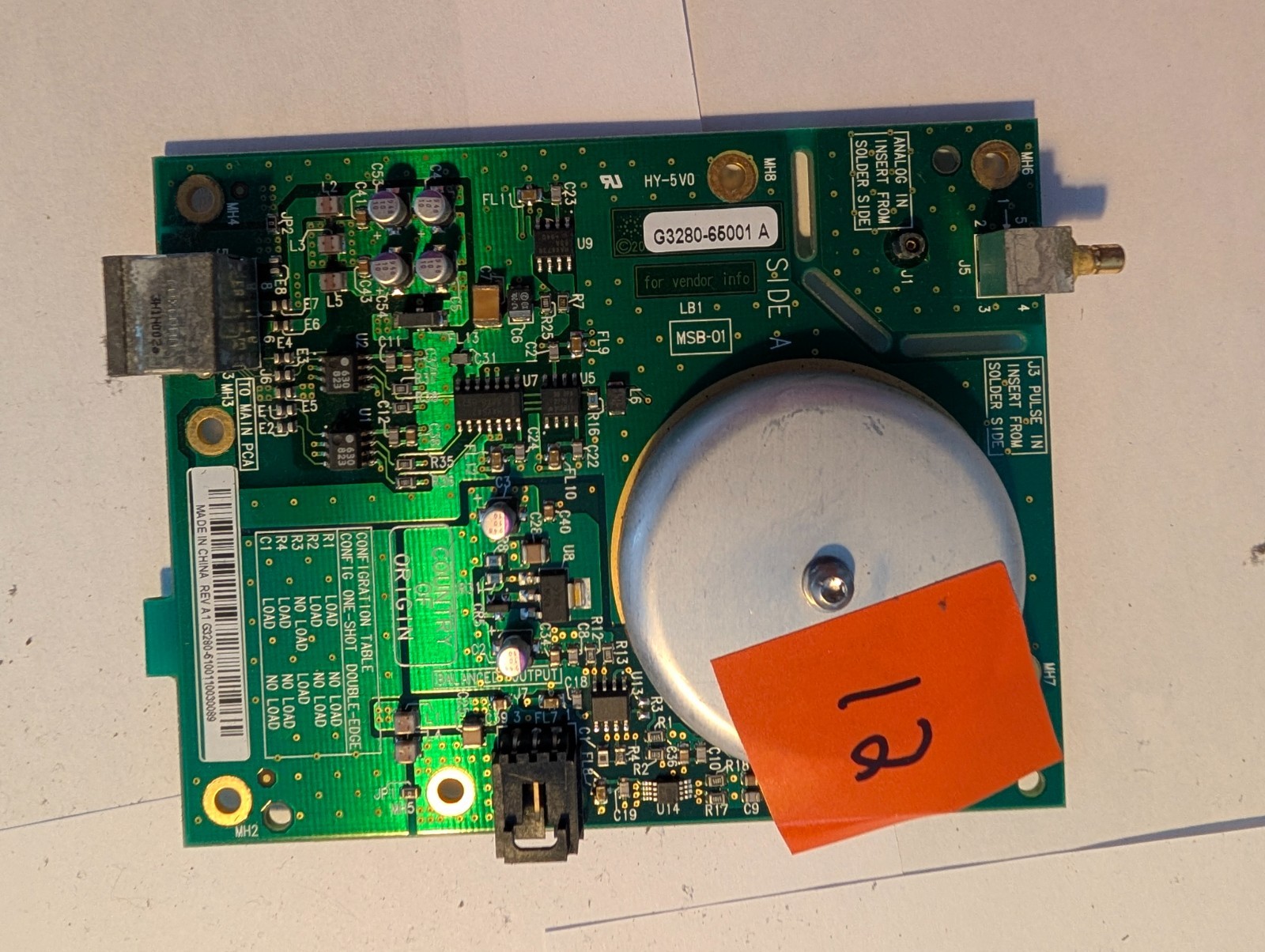 Agilent G3280-65001 A – Main Analog / Pulse Input PCA Board – OEM Replacement Pa
