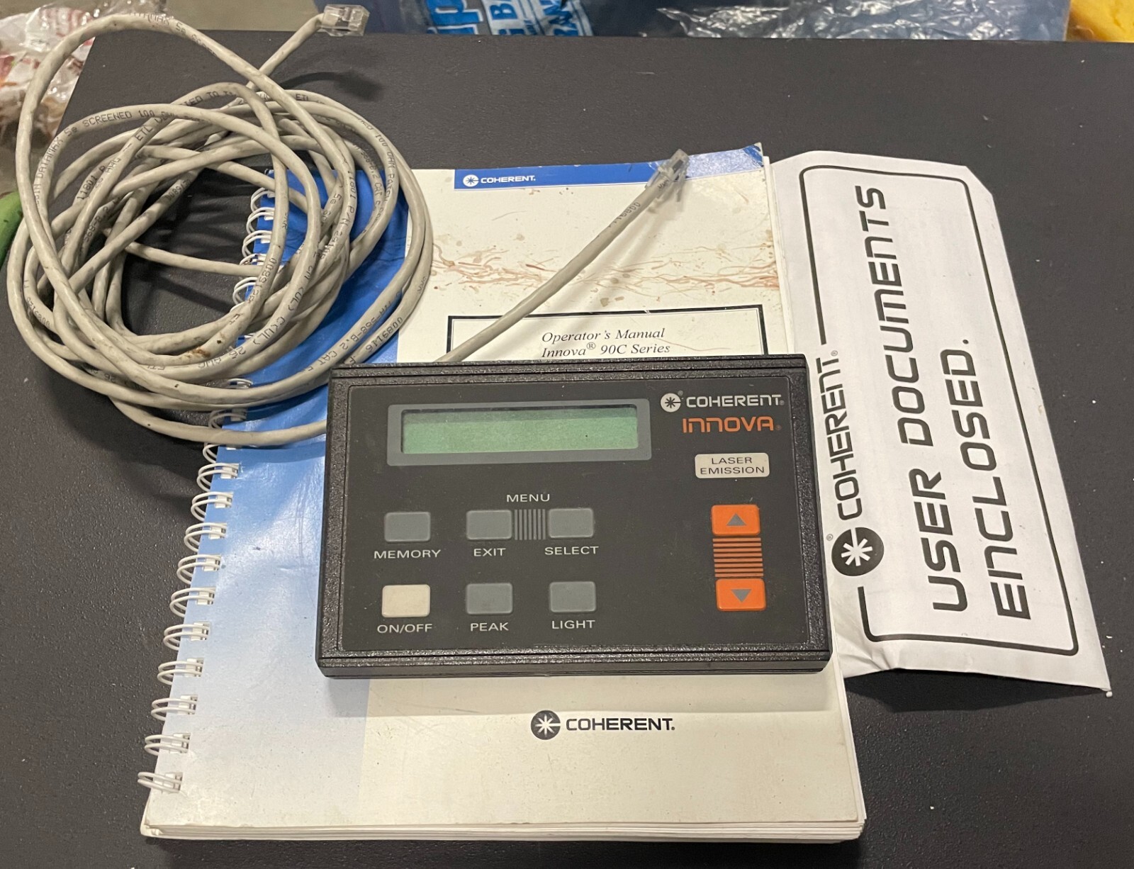 Coherent Innova 90C, I90C-6 Laser & Power Supply with Remote, Manual, More